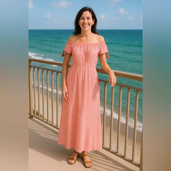 LOFT Dresses & Skirts - Loft strapless dress with tassels